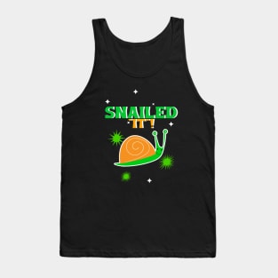 CUTE Snail Snailed It Tank Top